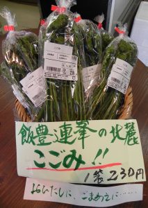 投稿についてもっと詳しく 季節の味覚♪こごみ入荷中です！