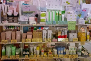 自然派化粧品・生活雑貨の売り場